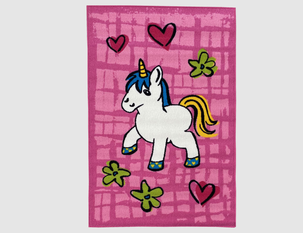 Teppich Einhorn pink