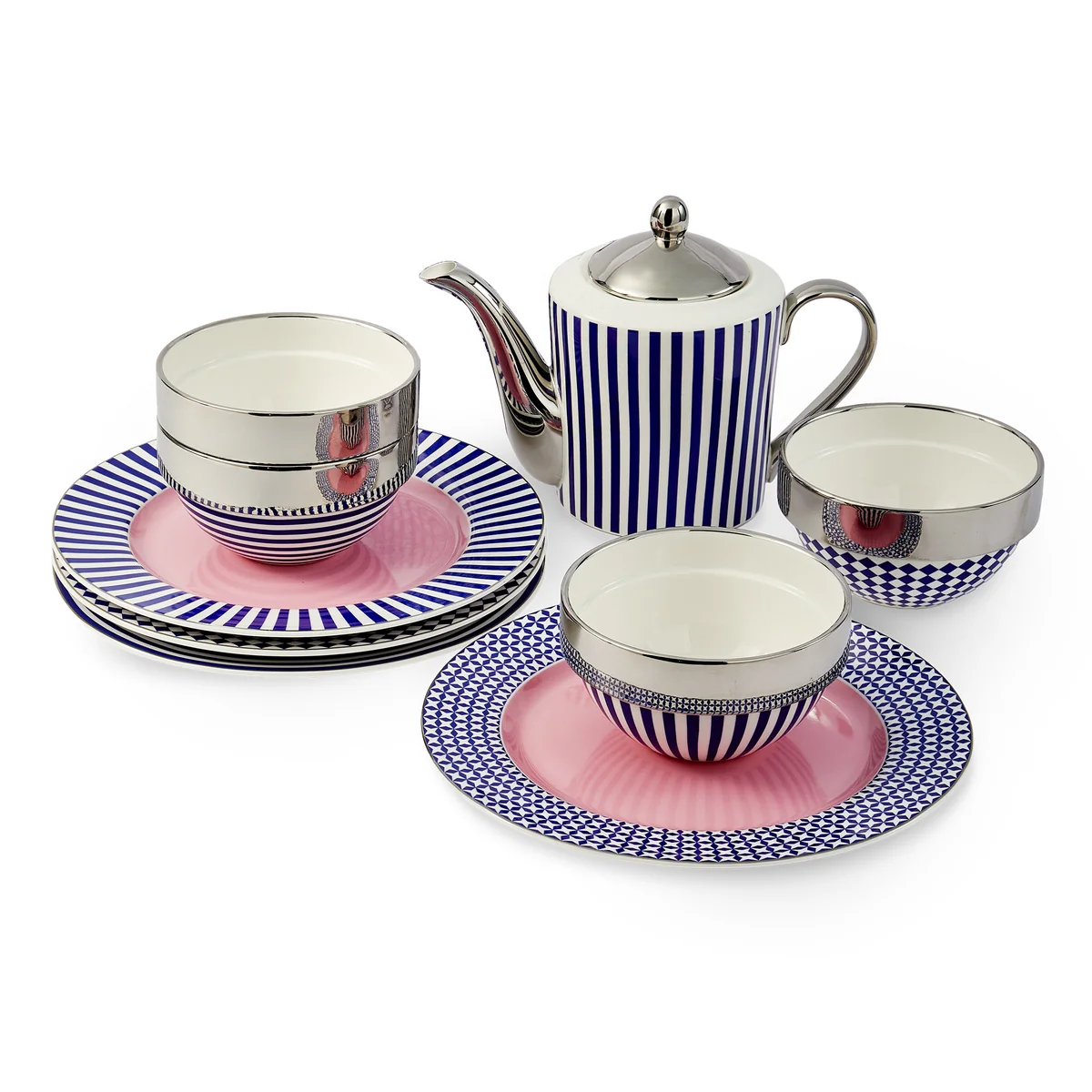 POLSPOTTEN - Aunty Dinner Plates, Ø 27 cm, 4-er Set