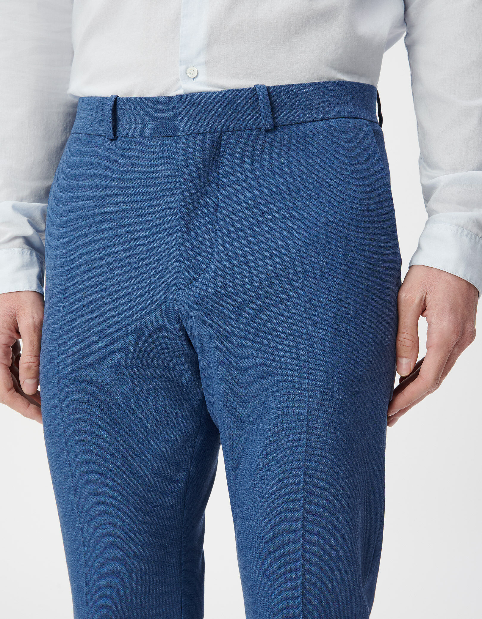 Pantalon de costume bleu indigo Homme