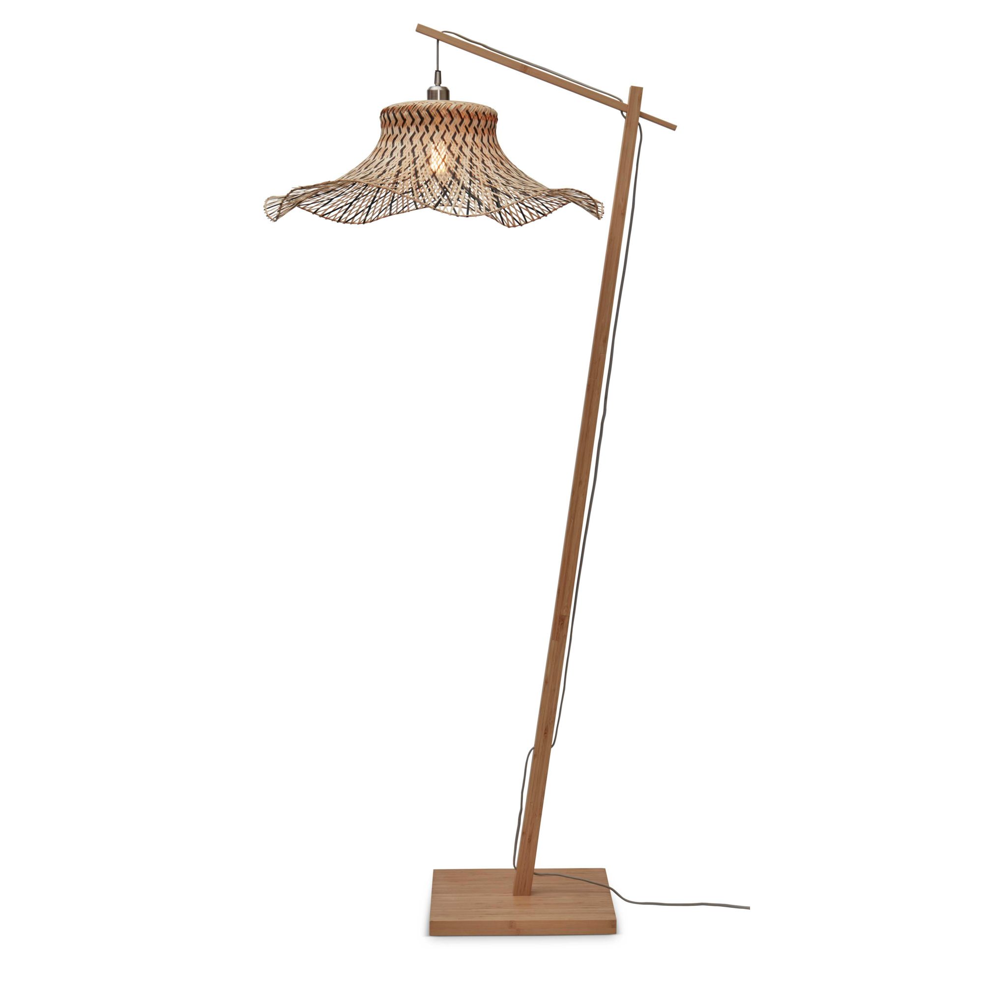 GOOD&MOJO vloerlamp Ibiza - bruin - Ø65cm