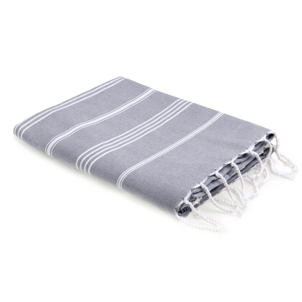 MYKONOS - Fouta coton  100x200 gris moyen