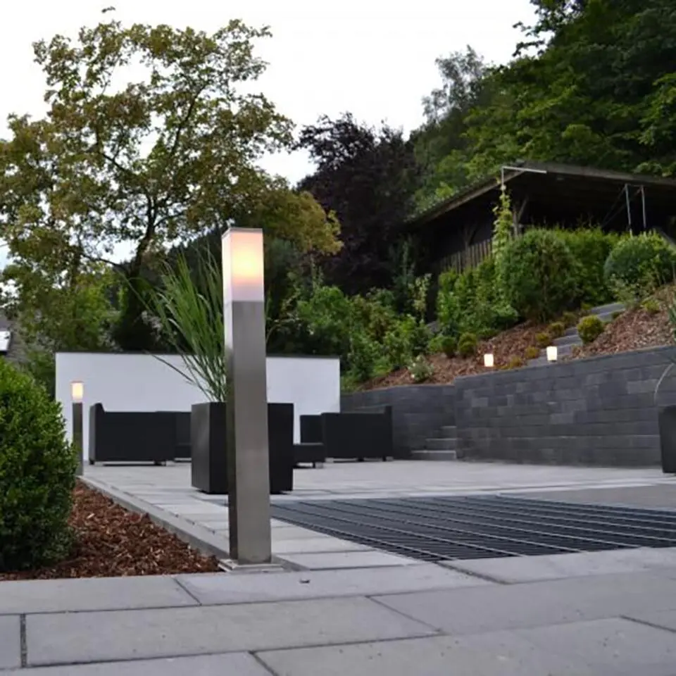 Qazqa sokkellamp malios zilverkleurig e27