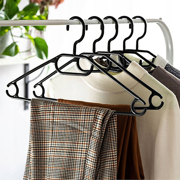 KADAX 5x cintres pivotants en plastique pour vêtements vêtements noir