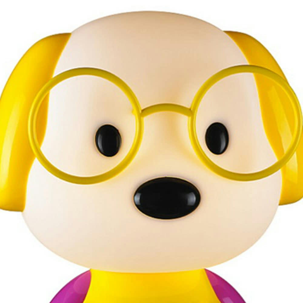 PERRO - Lampe à poser enfant jaune en forme de chien