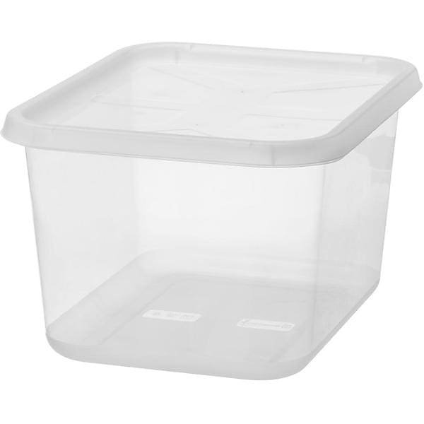 Boîte de rangement transparente avec couvercle 25 litres Basic M
