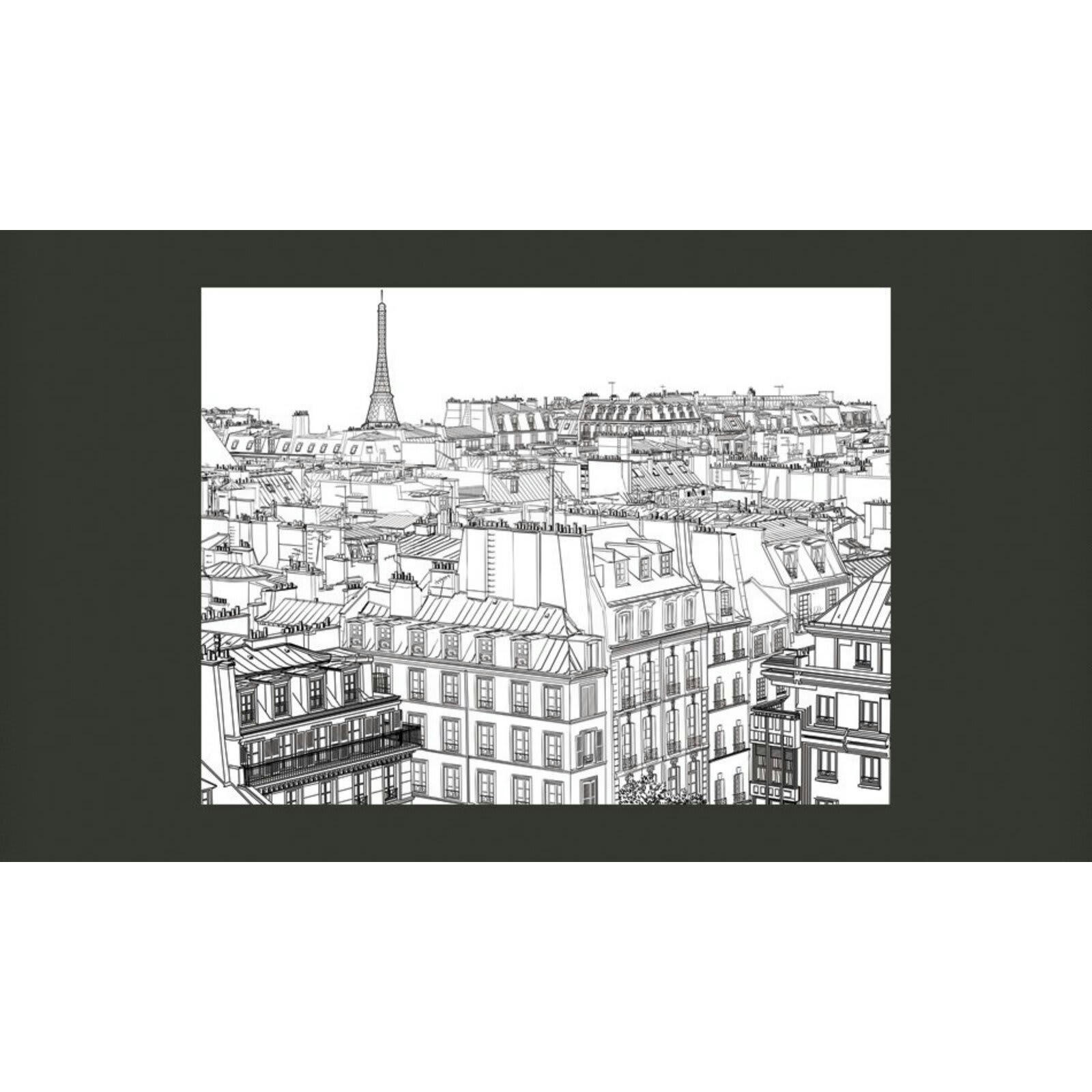 - Papier peint croquis parisien 350 x 270 cm