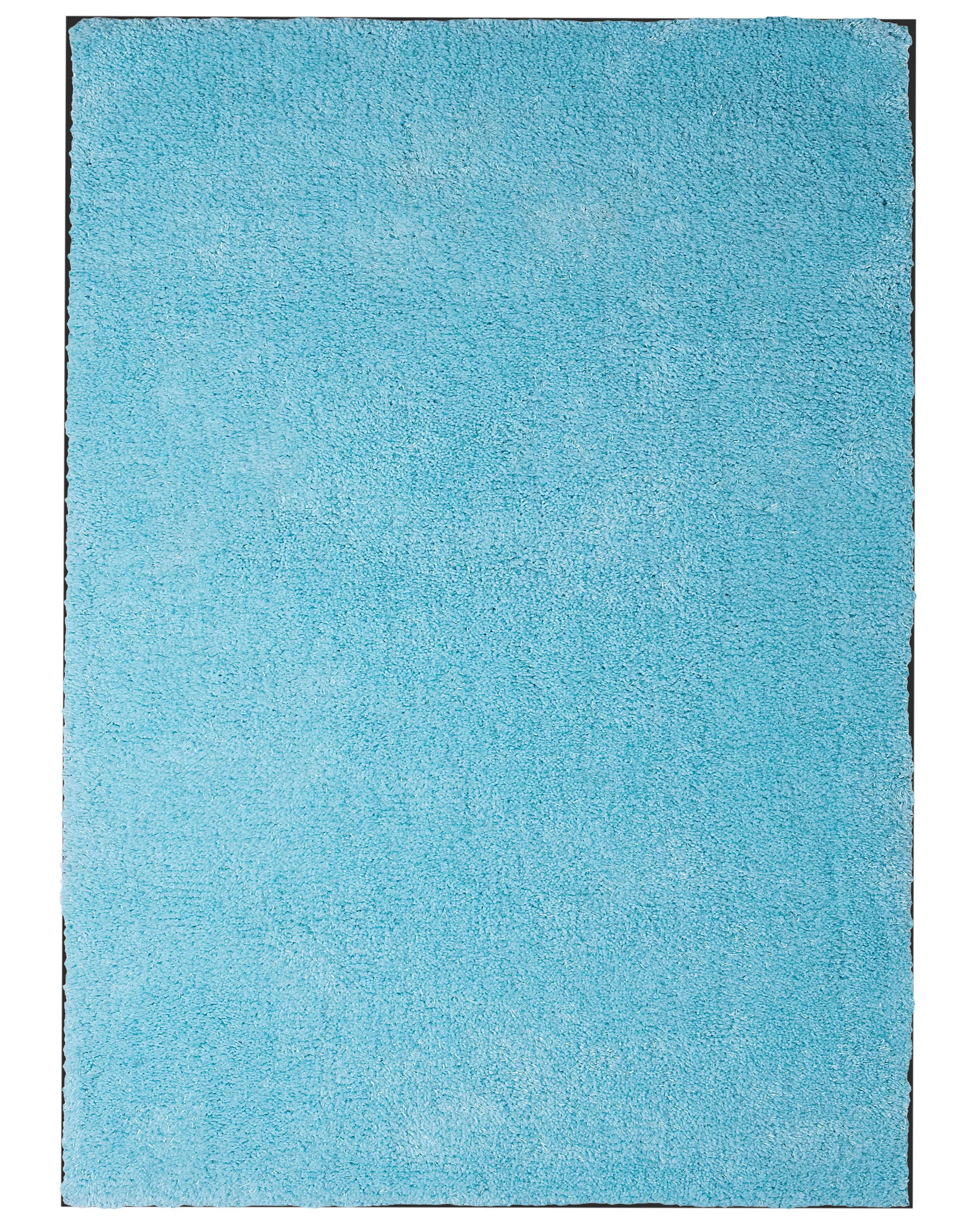 Shaggy Rug DEMRE Light Blue 140 x 200 cm