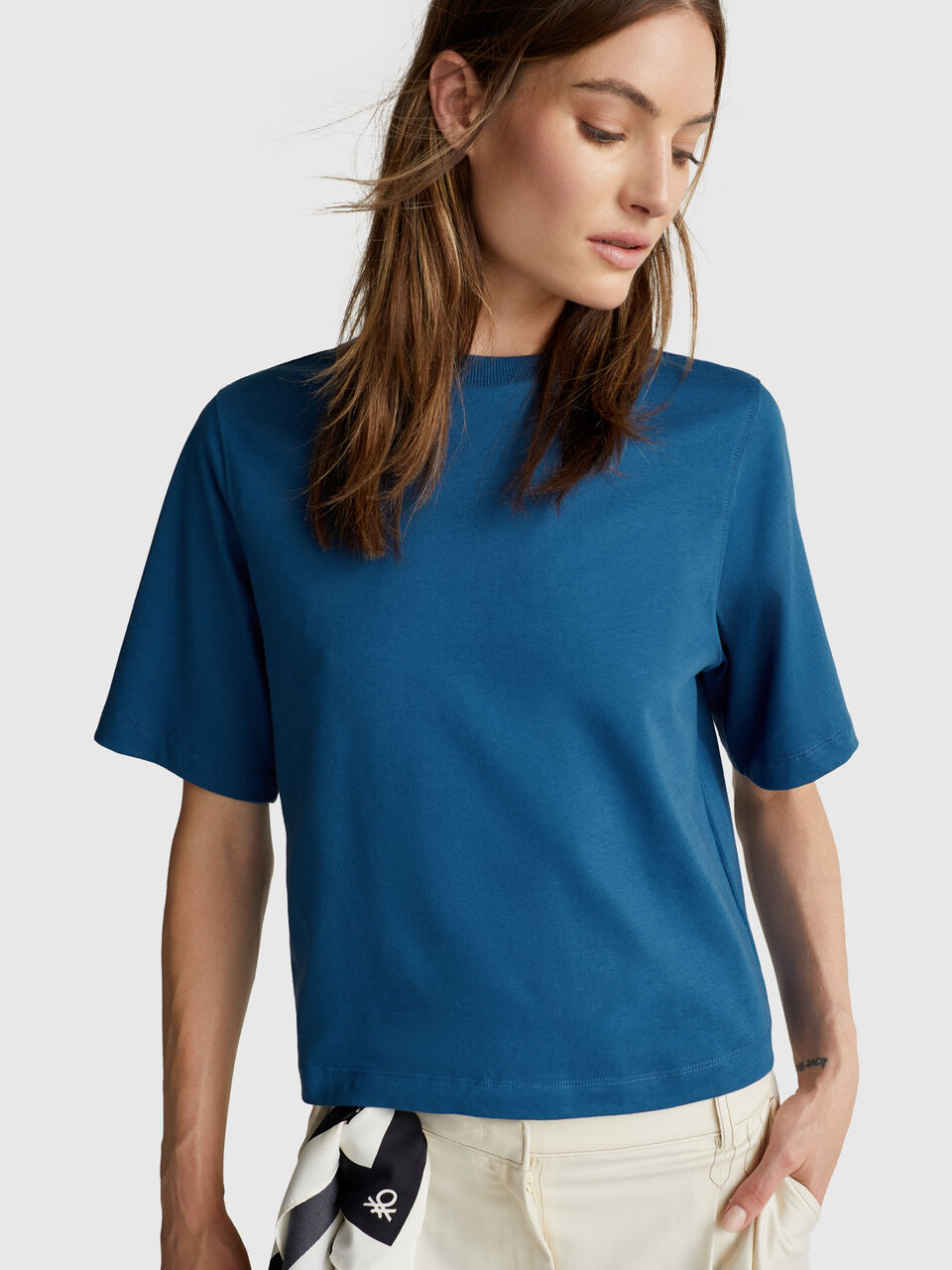 100% cotton boxy fit t-shirt