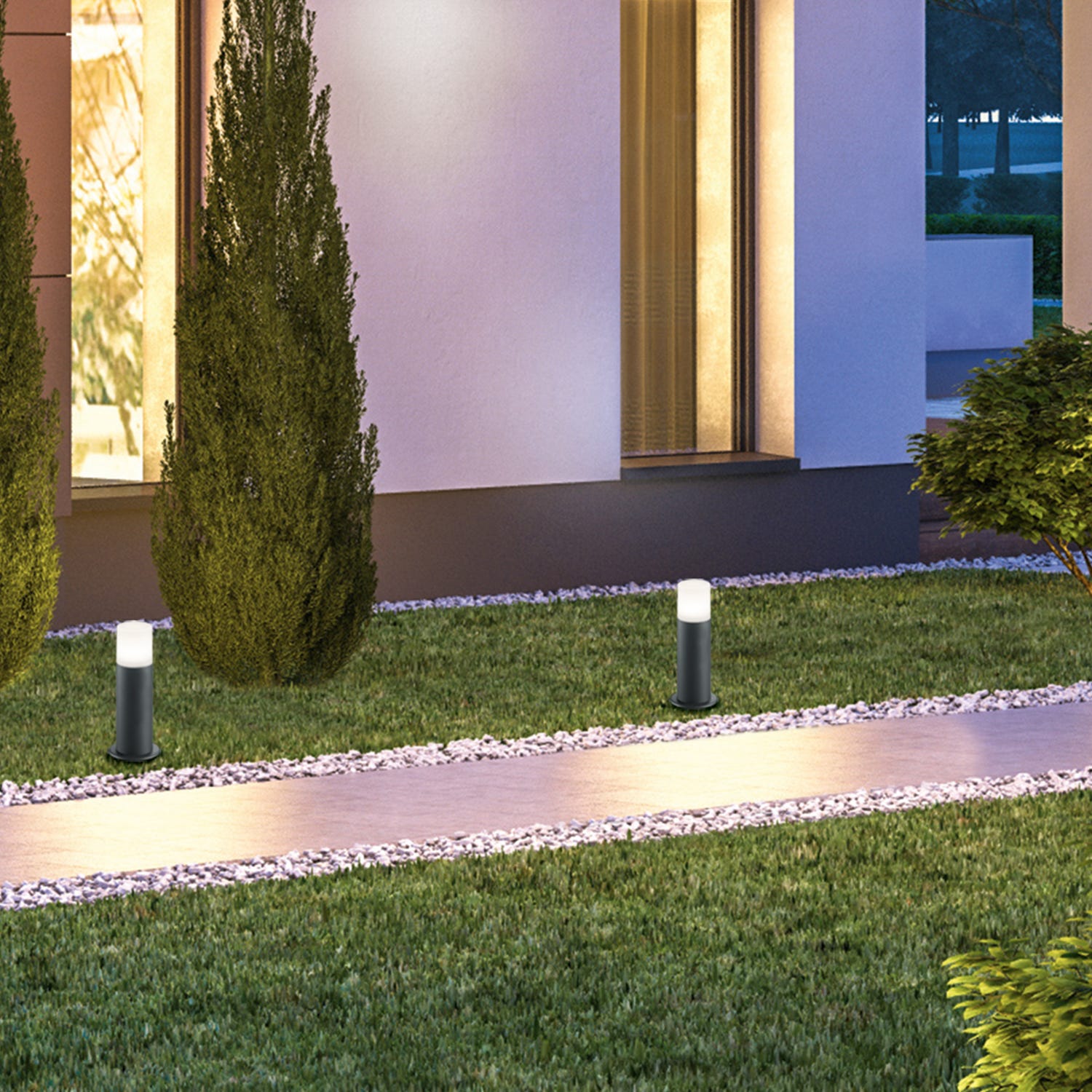 Palo luminoso piantana 30 cm Hoosic Trio