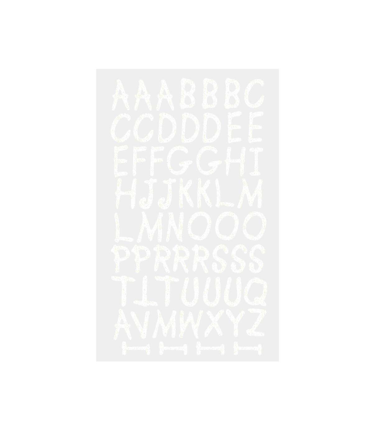 1 White Lemonade Iron On Letters 1 Sheet by hildie & jo