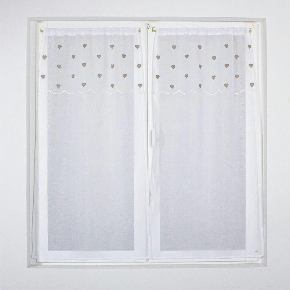 DELICATESSEN - Paire vitrages beige 60x90cm