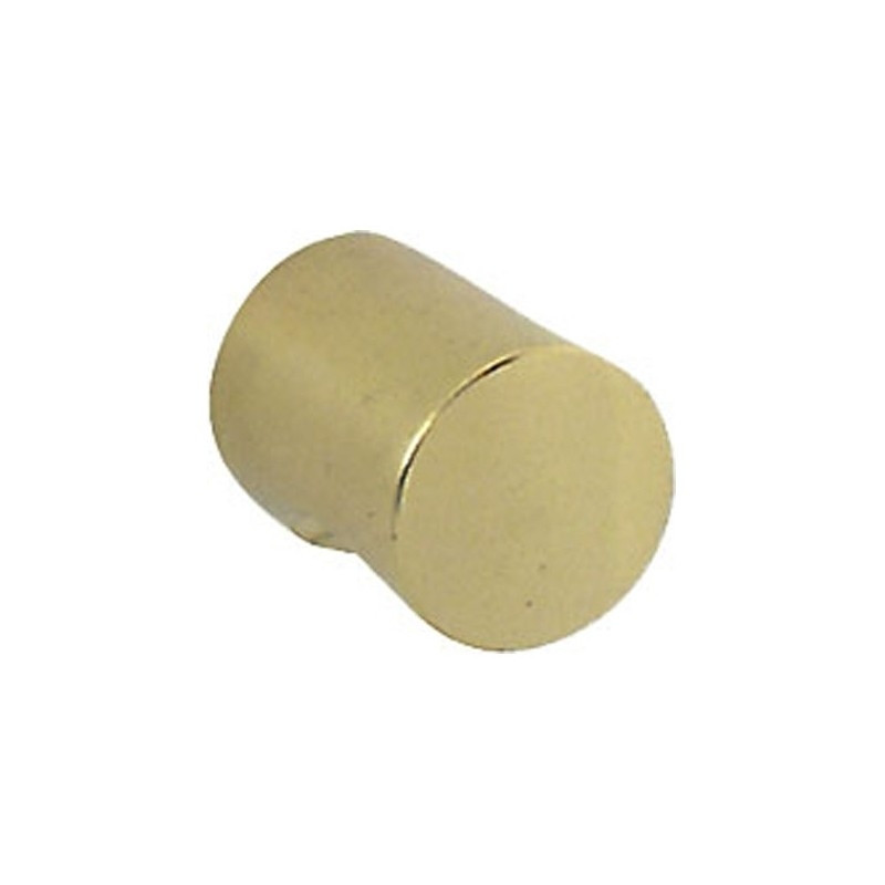 Bouton cylindrique en laiton doré Ø 15 mm LINEA BERTOMANI
