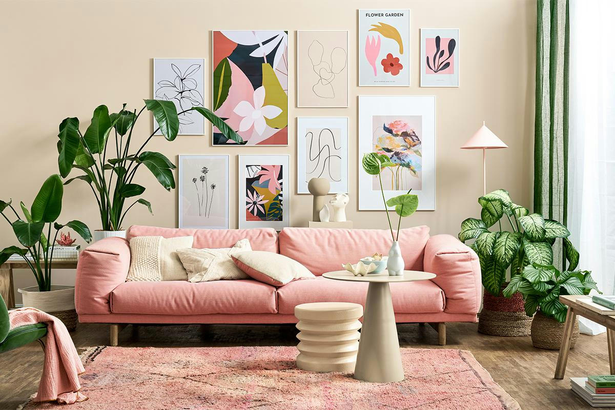 BLOOMSERIES CADMIUM - Affiche blanc ivoire & multicolore