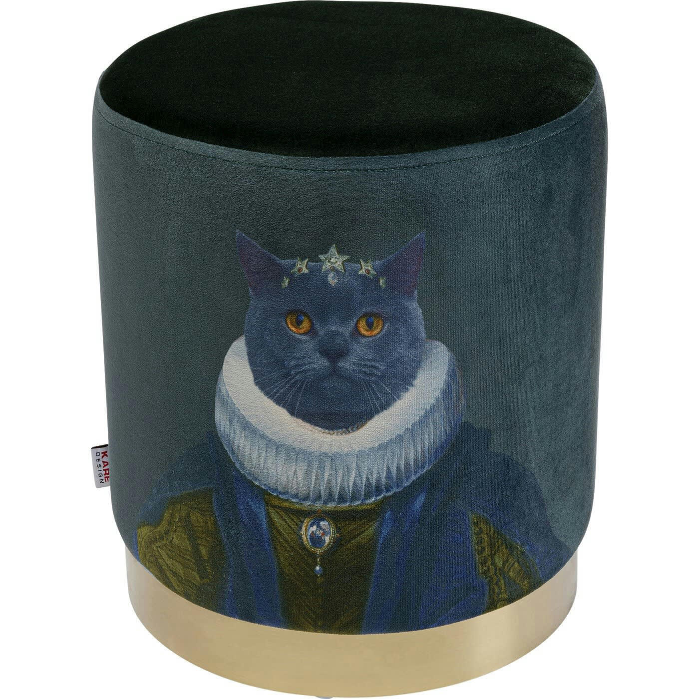 CHERRY - Tabouret Cherry monsieur chat laiton Kare Design