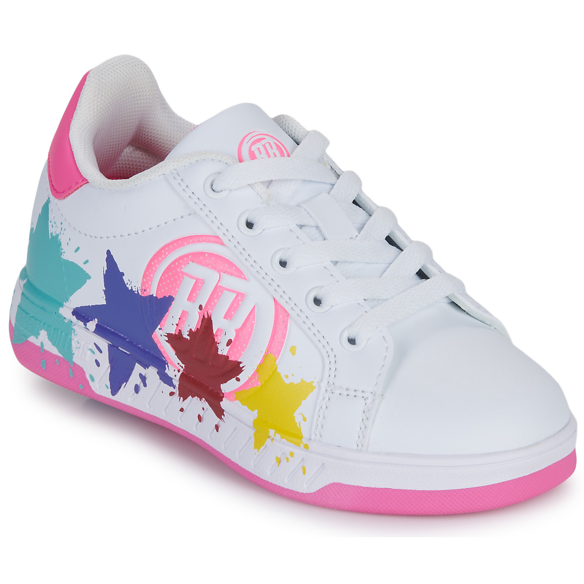 Breezy Rollers - SPLASH - White / Pink