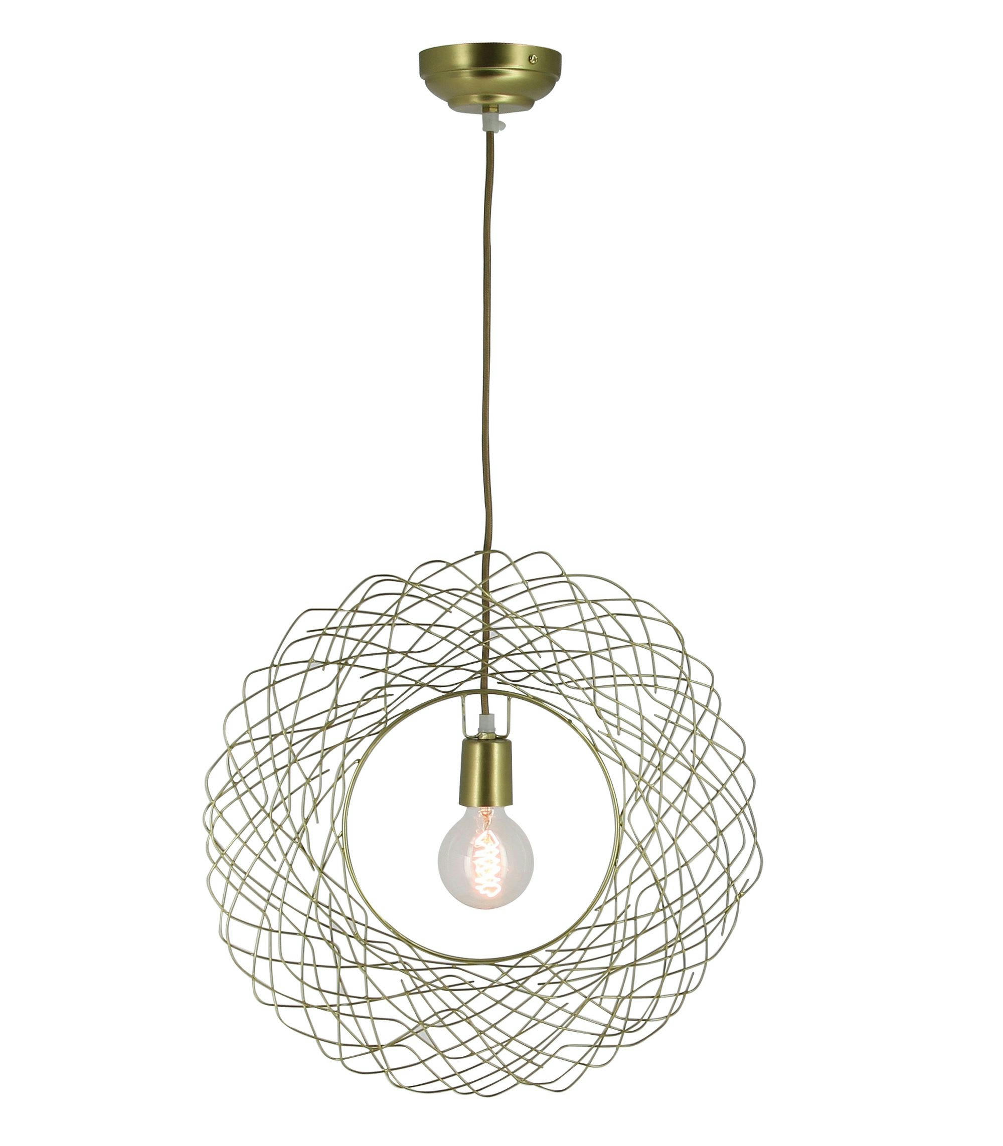 MILD - Suspension en métal filaire doré Ø47,5cm