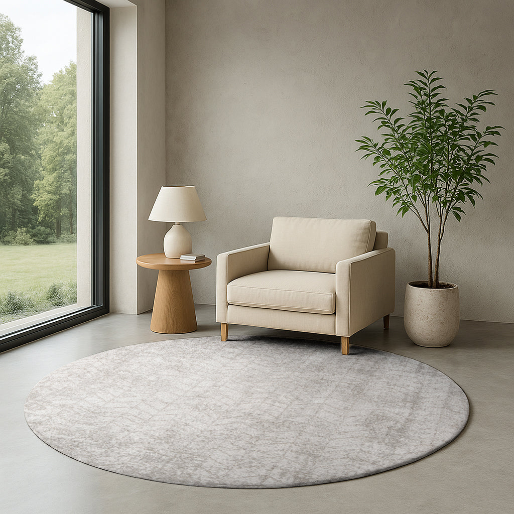 Louis de Poortere Jacob's Ladder Vloerkleed Ø 240 cm - White Plains