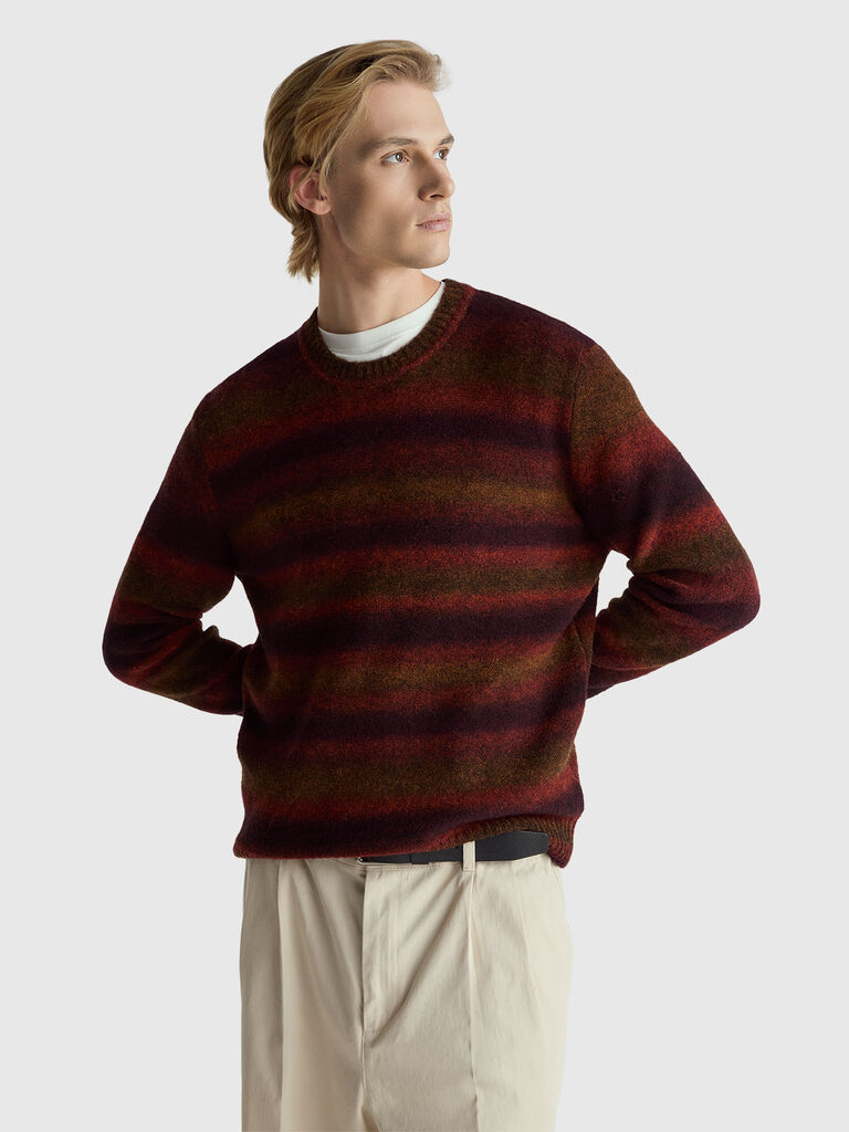 Sweater in alpaca and wool blend