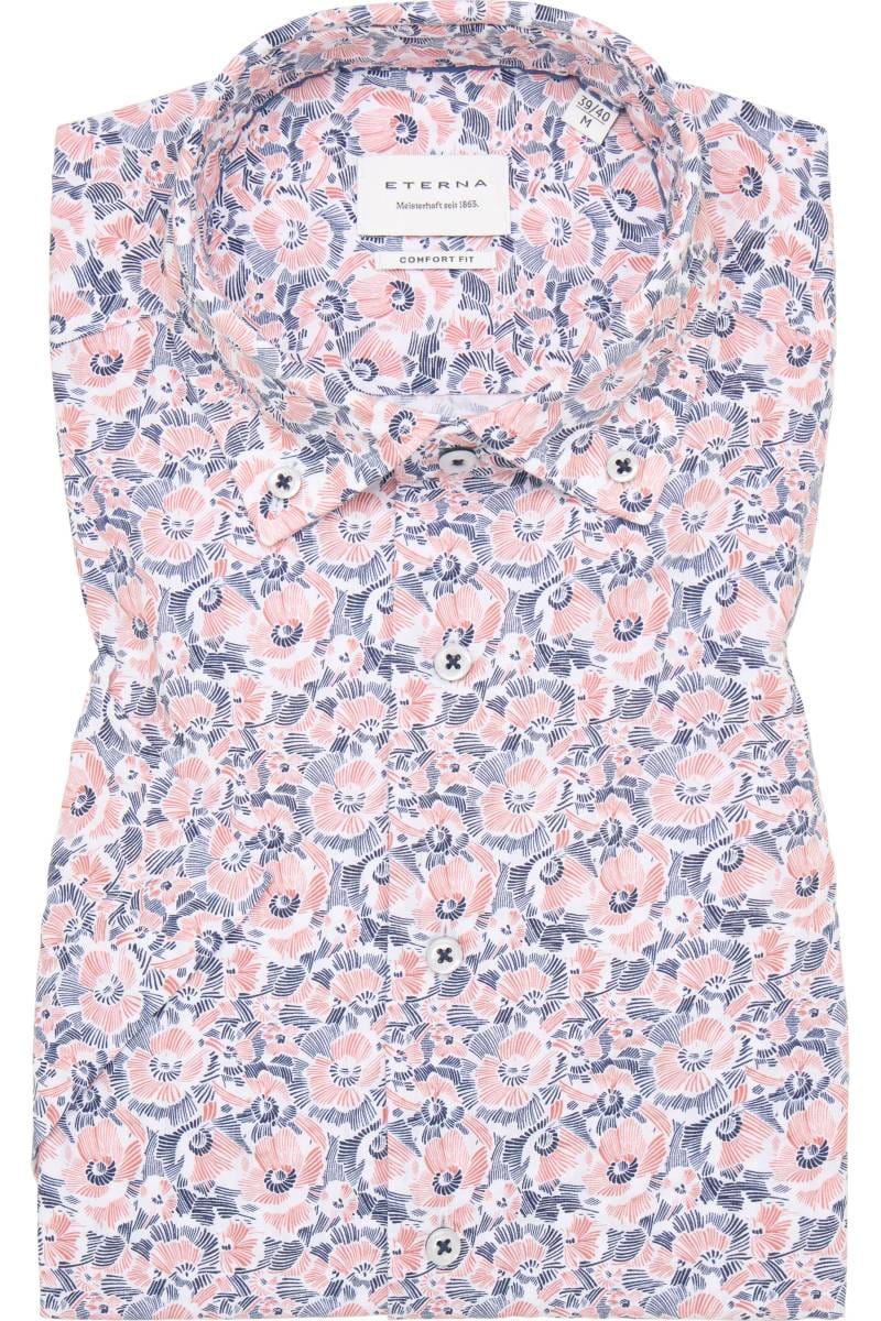 ETERNA Comfort Fit Hemd pink, Bedruckt