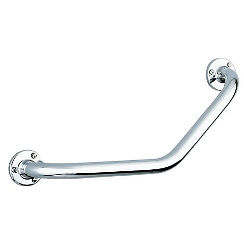 Barre d'appui coudée inox - diamètre 25 mm - Delabie