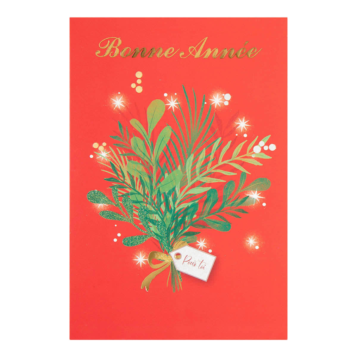 - Carte De Vœux Noël Chic Houx