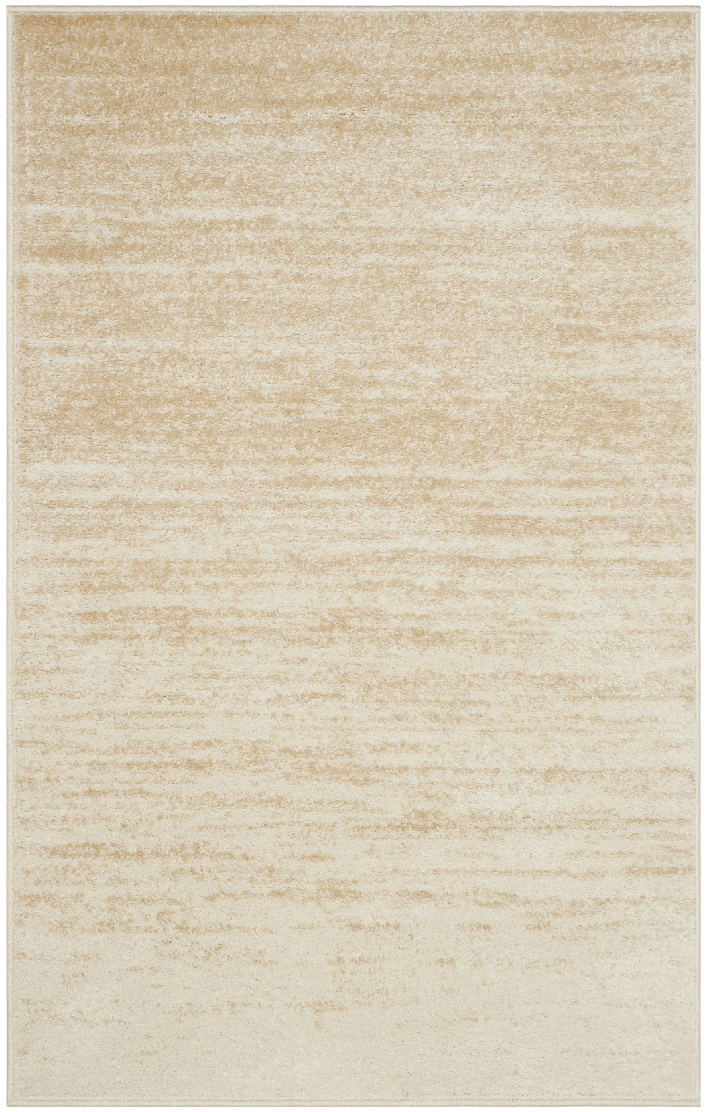 ADIRONDACK - Tapis de salon interieur en champagne & crème, 91 x 152 cm