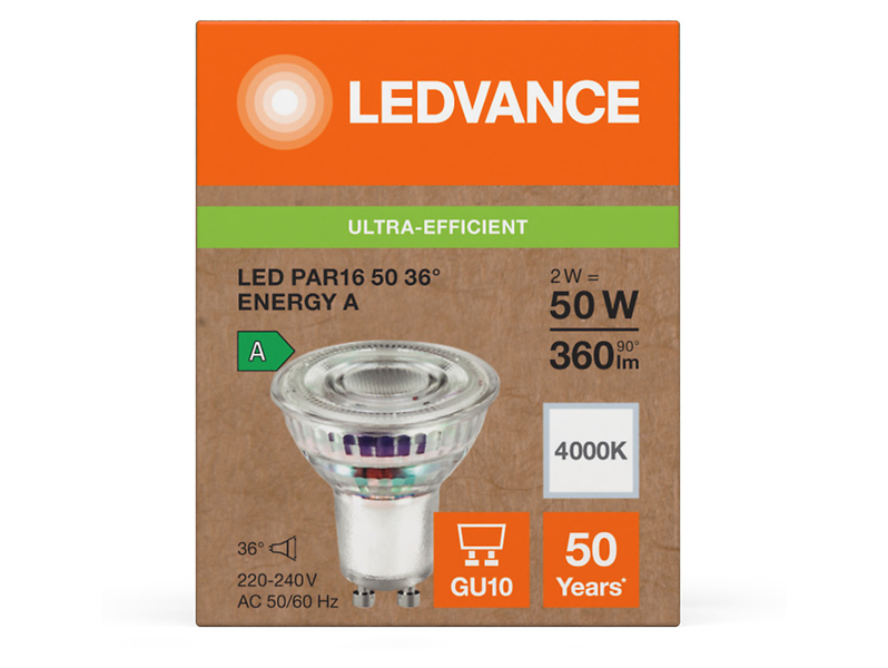 Żarówka LED GU10 2W z neutralną barwą światła