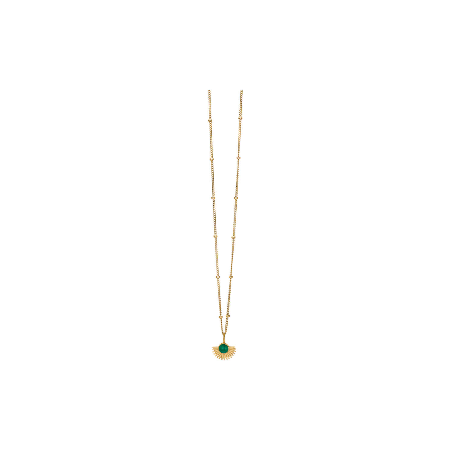Soleil halsk&aelig;de, petrol green