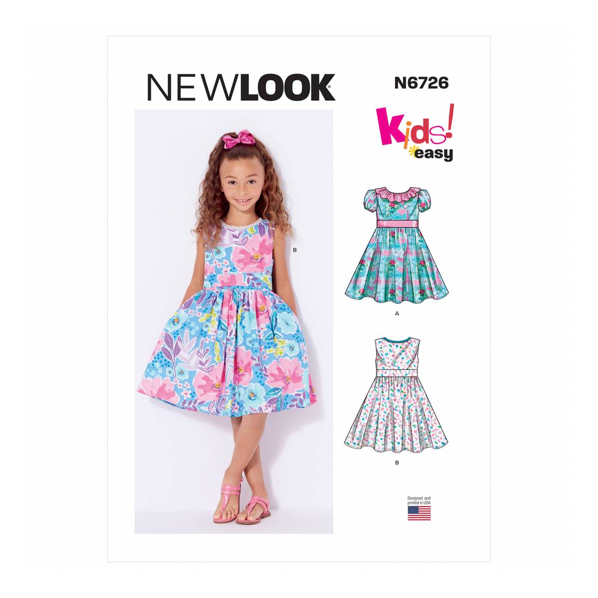 New Look Child’s Dress Sewing Pattern 6726
