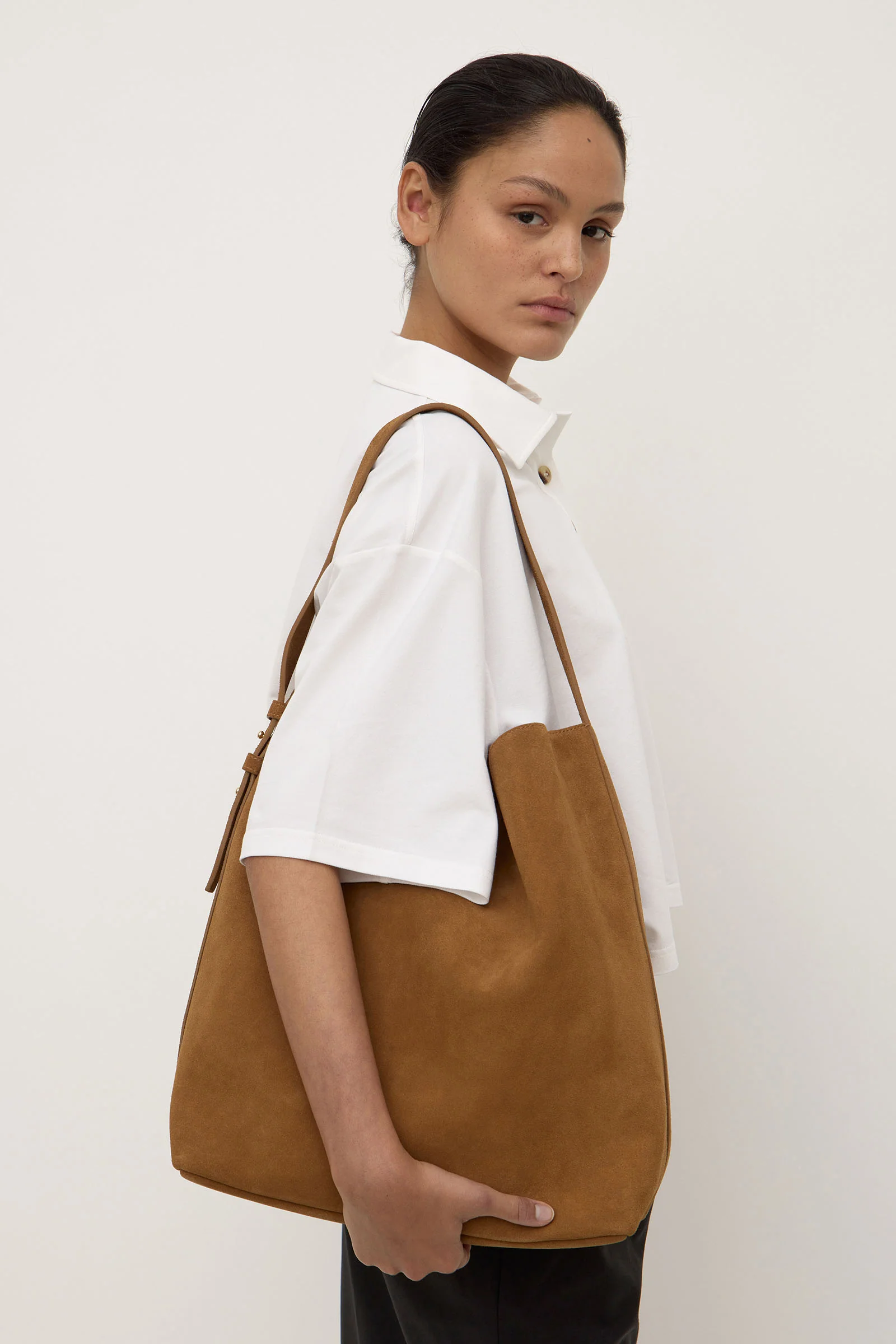 Sonny Suede Shoulder Bag