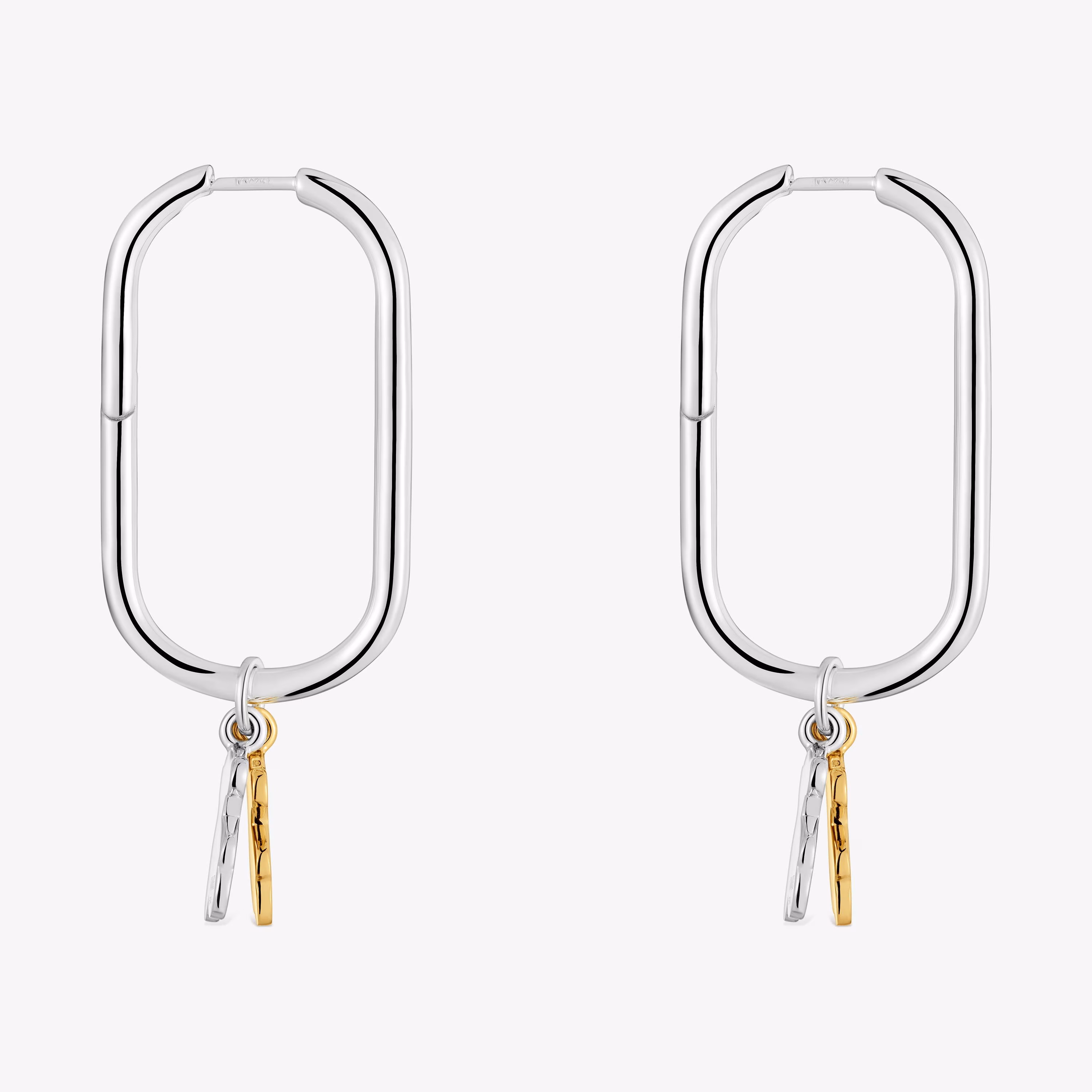 Pendientes de aro motivo oso bicolor Sweet Dolls