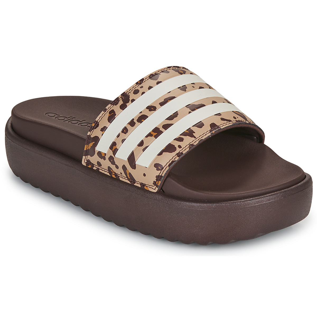 adidas - ADILETTE PLATFORM - Brown / Leopard