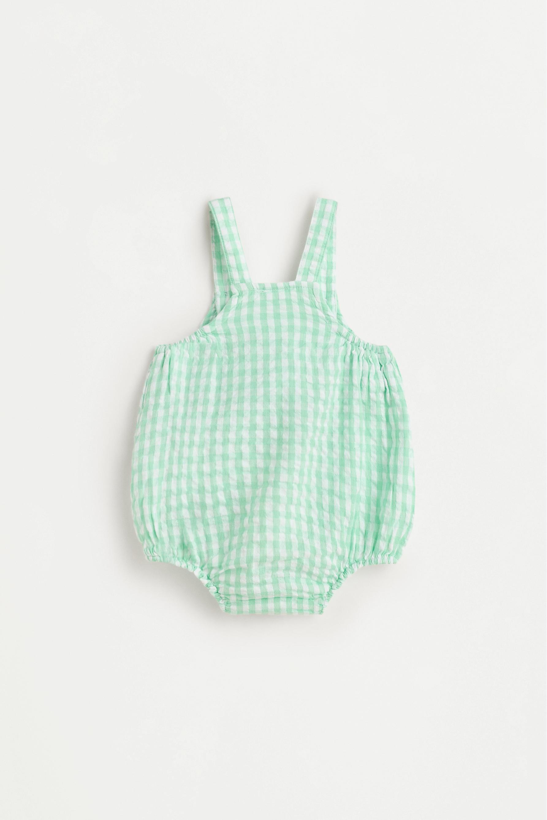 Pelele seersucker cuadro vichy