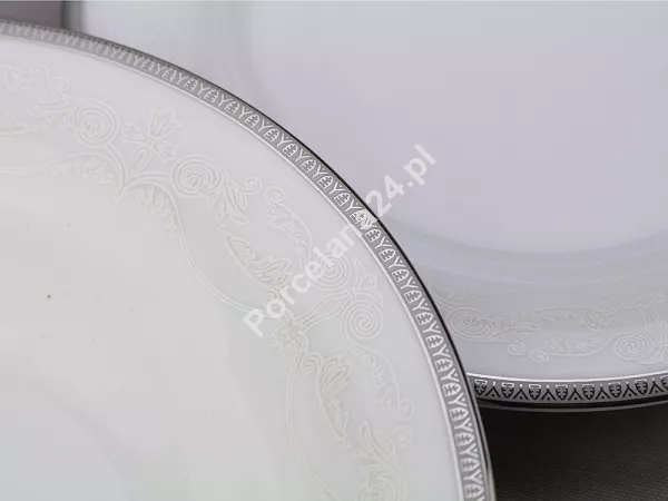Serwis obiadowy na 12 osób (45el) Bogucice - Antonio Platin Plus 1170