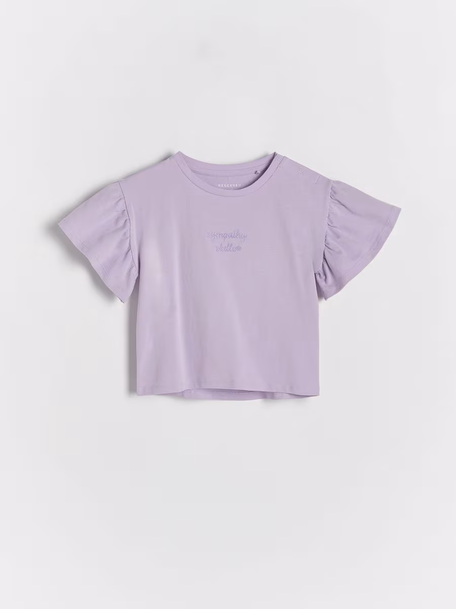 T-Shirt With Puff Sleeves