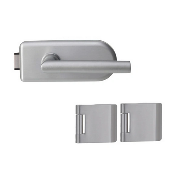 Glastürbeschlagset »3-tlg. Bänder, inkl. Griffpaar NOVA 297«, BxH: 24,5 x 57 mm, 2,2915 kg