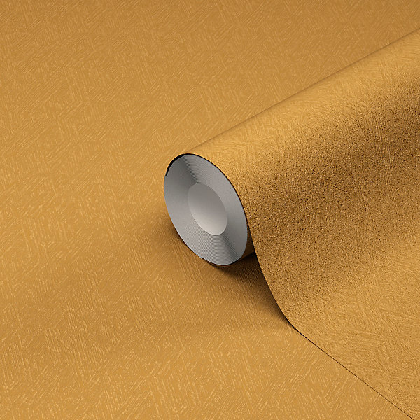 Papier peint à motif vinyle intissé Thar ocre 53 cm GoodHome