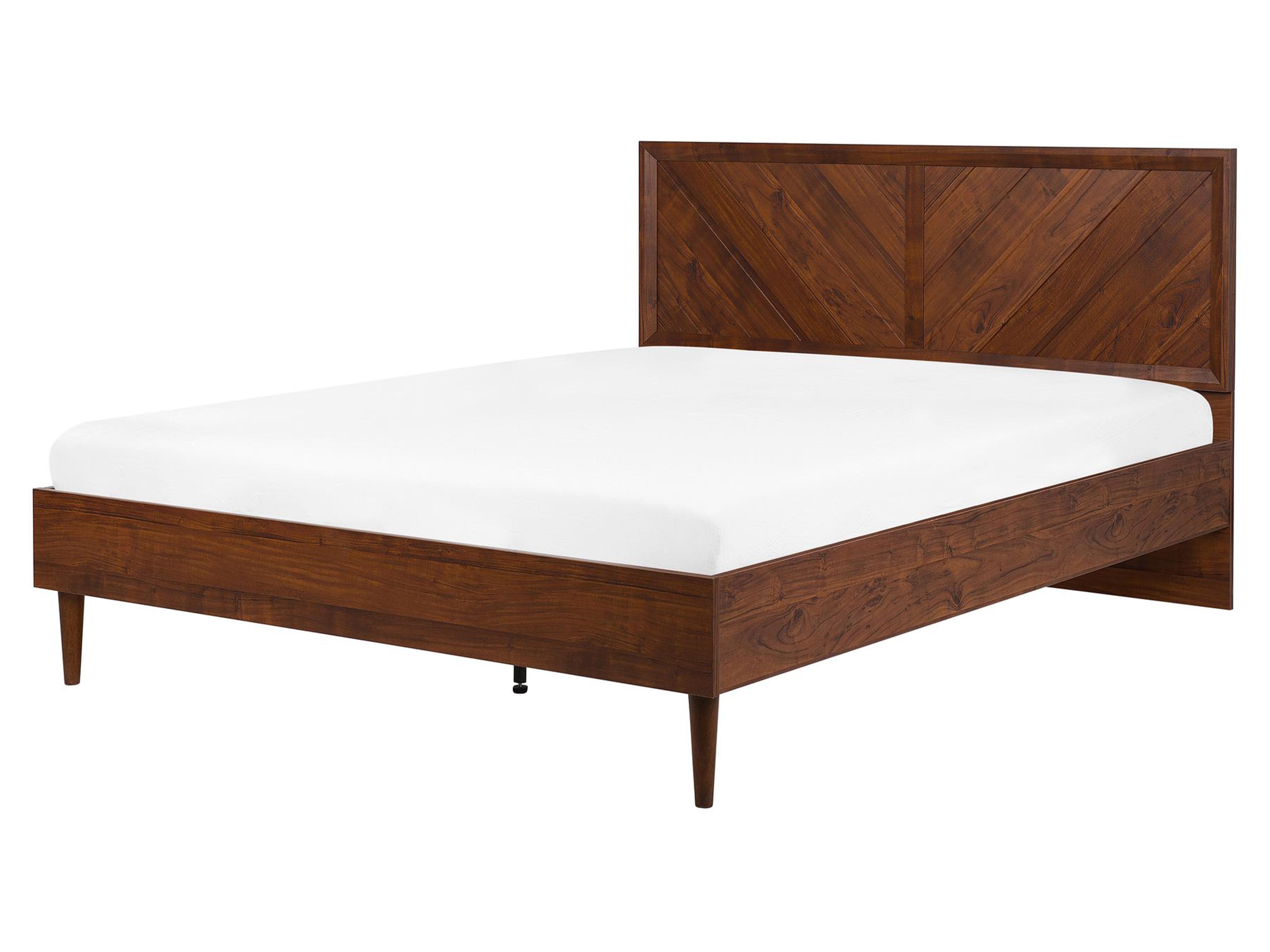 Bed MIALET 160 x 200 cm (EU King Size) Dark Brown