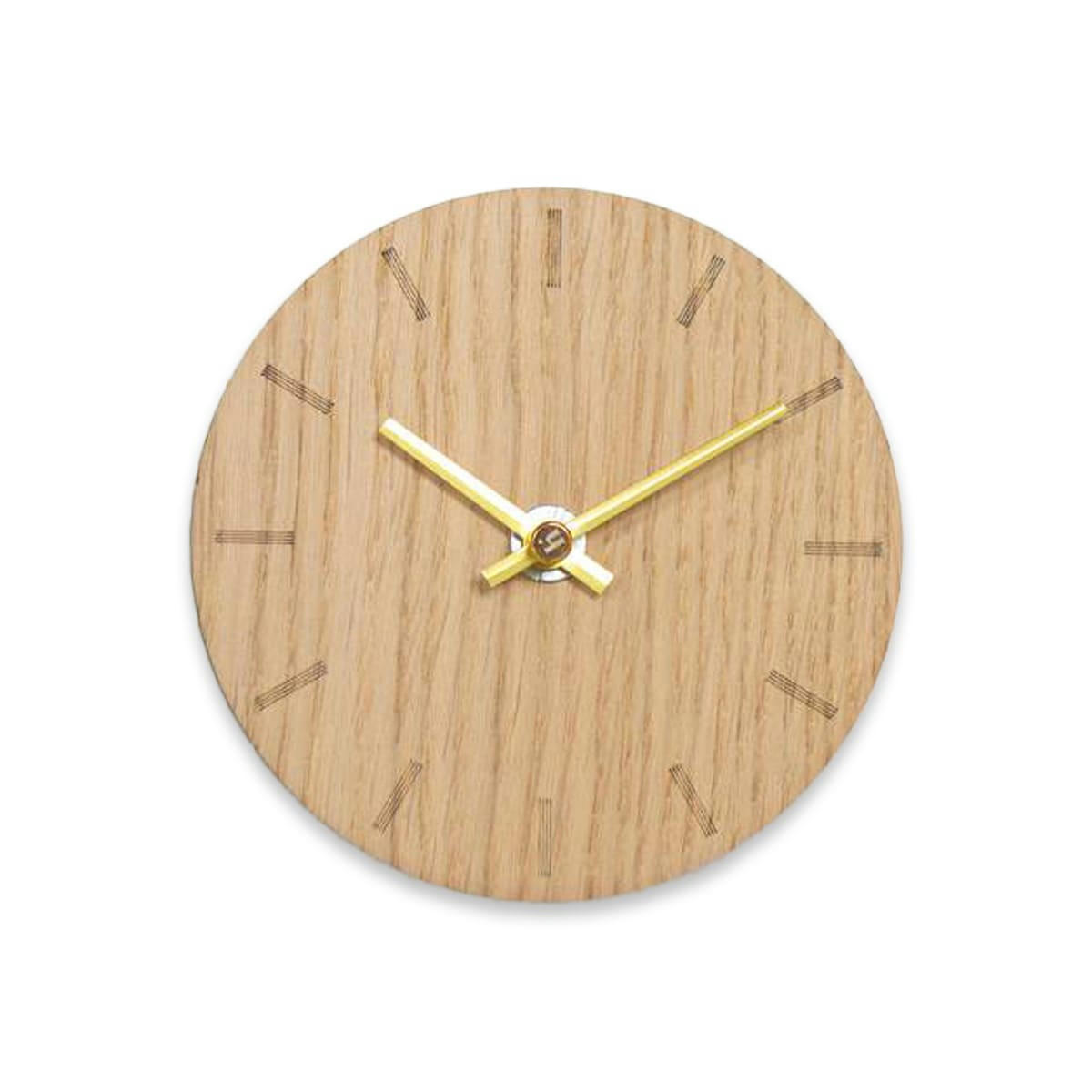 - Horloge murale en bois beige D12cm