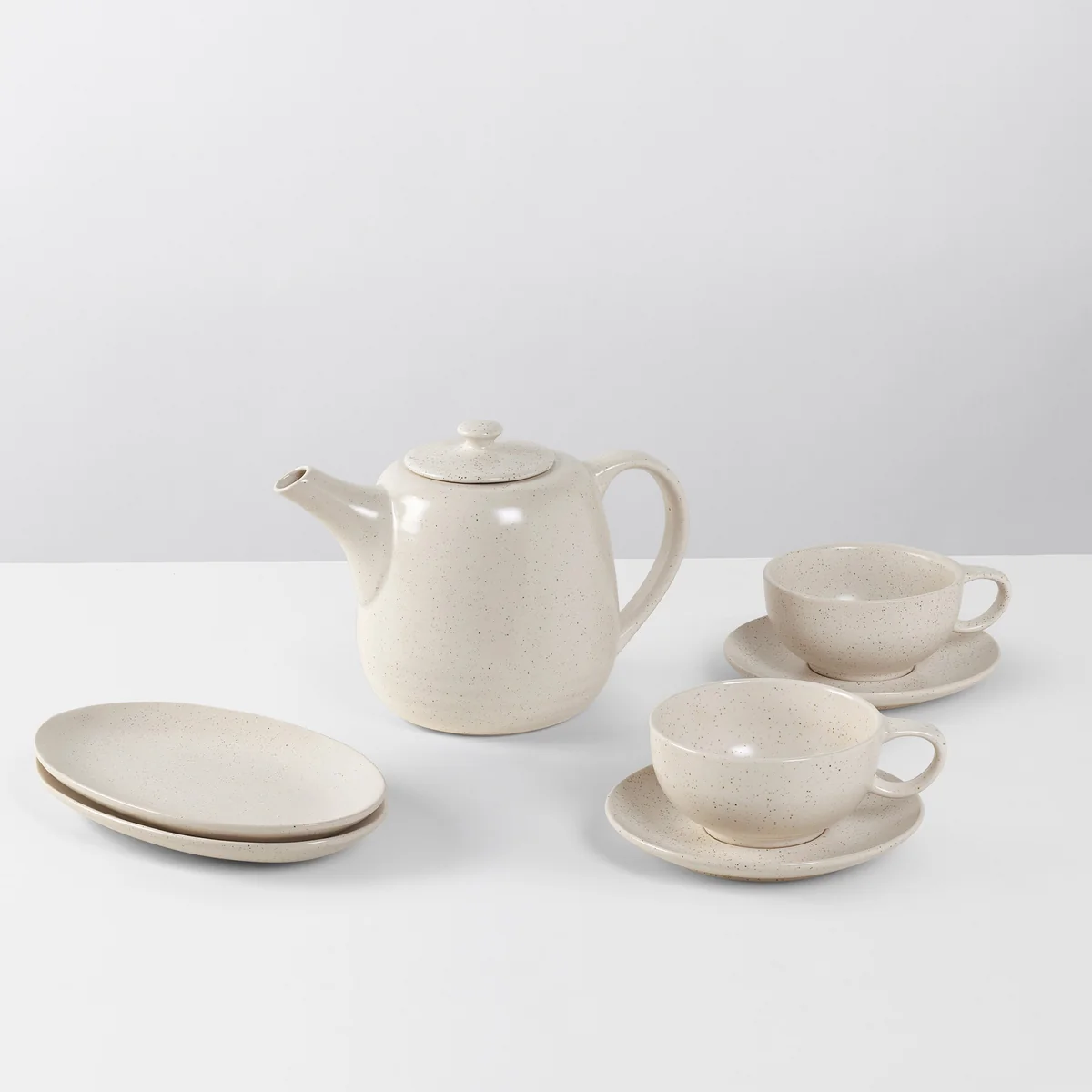 Broste Copenhagen - Nordic Vanilla Tee-Set, cream white (5-tlg.)