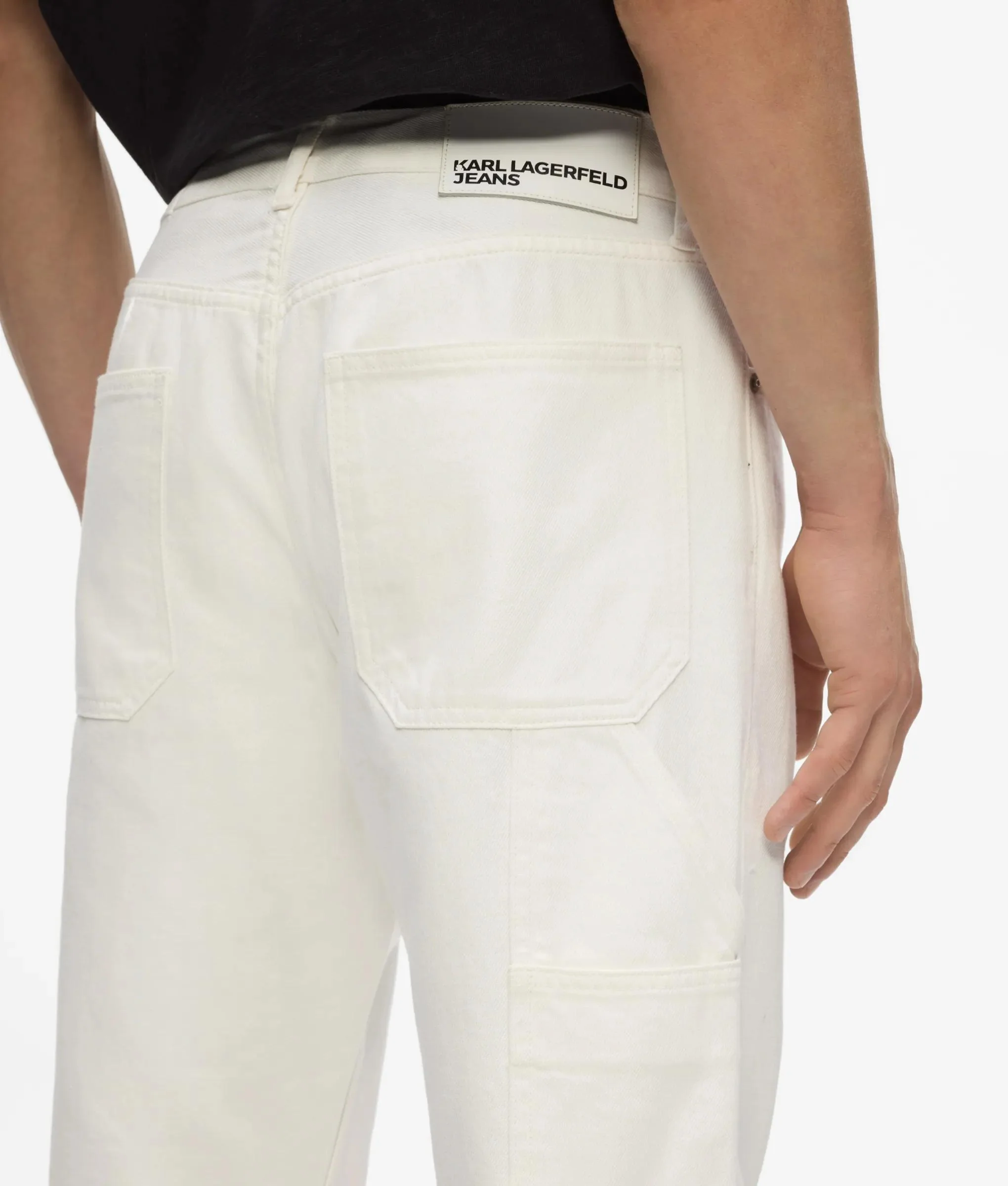 Jean de charpentier droit blanc