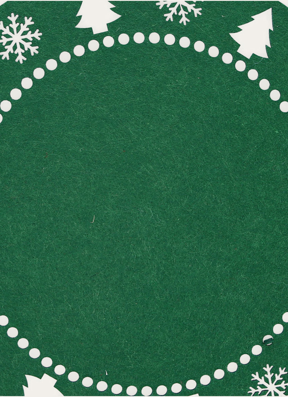 SET DE TABLE SAPIN EN FEUTRINE vert