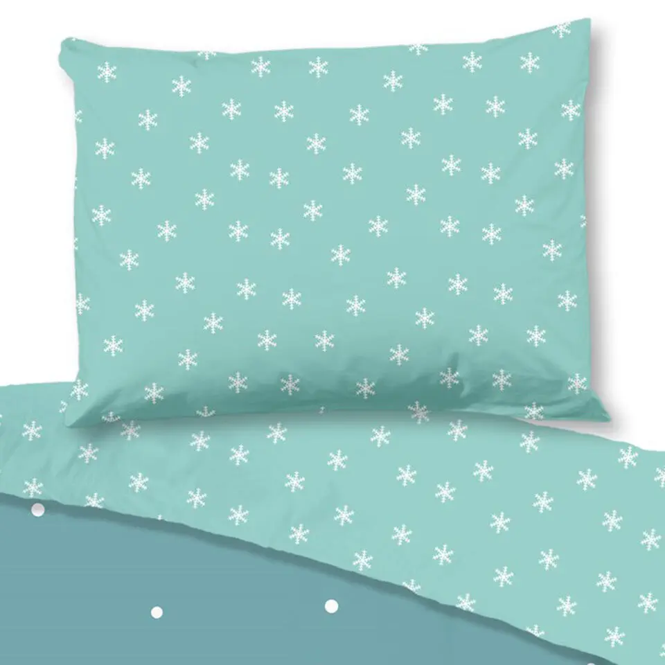 Good Morning Lama’s Winterfeest Flanel Dekbedovertrek Petrol