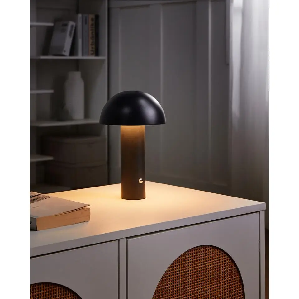 BOJO - Tafellamp - Zwart - IJzer