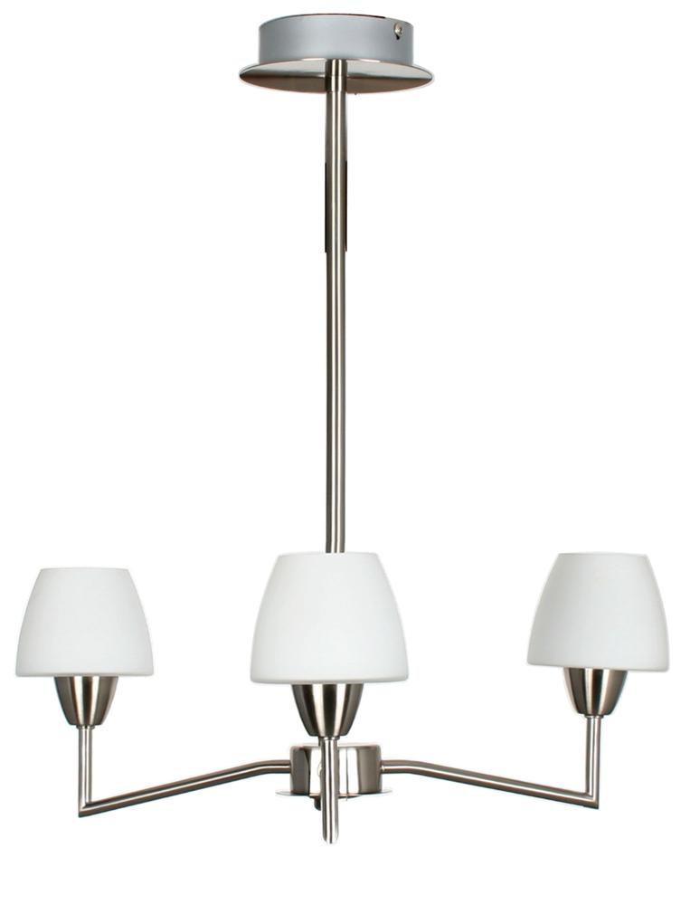 Lampa wisząca srebrno-biała TOGO 3xG9x40W wym: 55x45x45 cm Candellux