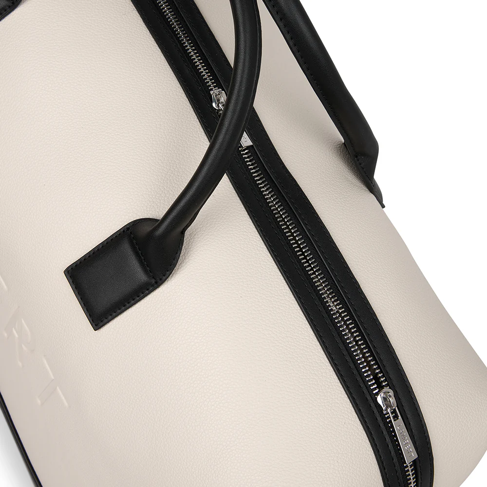 The June - Oyster Vegan Leather Travel Bag