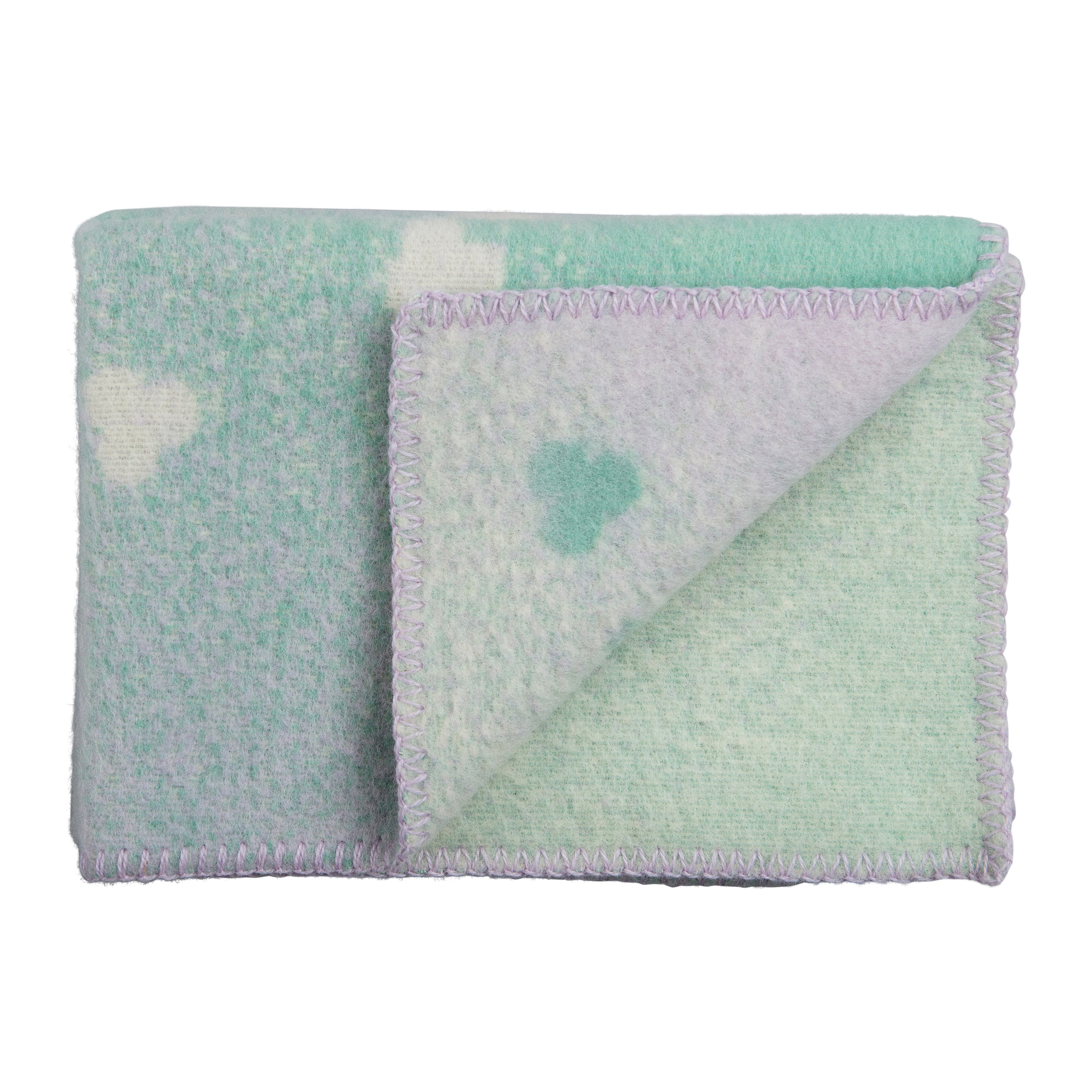 Røros Tweed Melvin Plaid - Turquoise / Lavendel