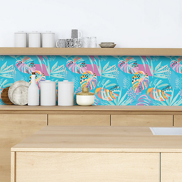 Crédence adhésive décoration jungle 30x70 cm