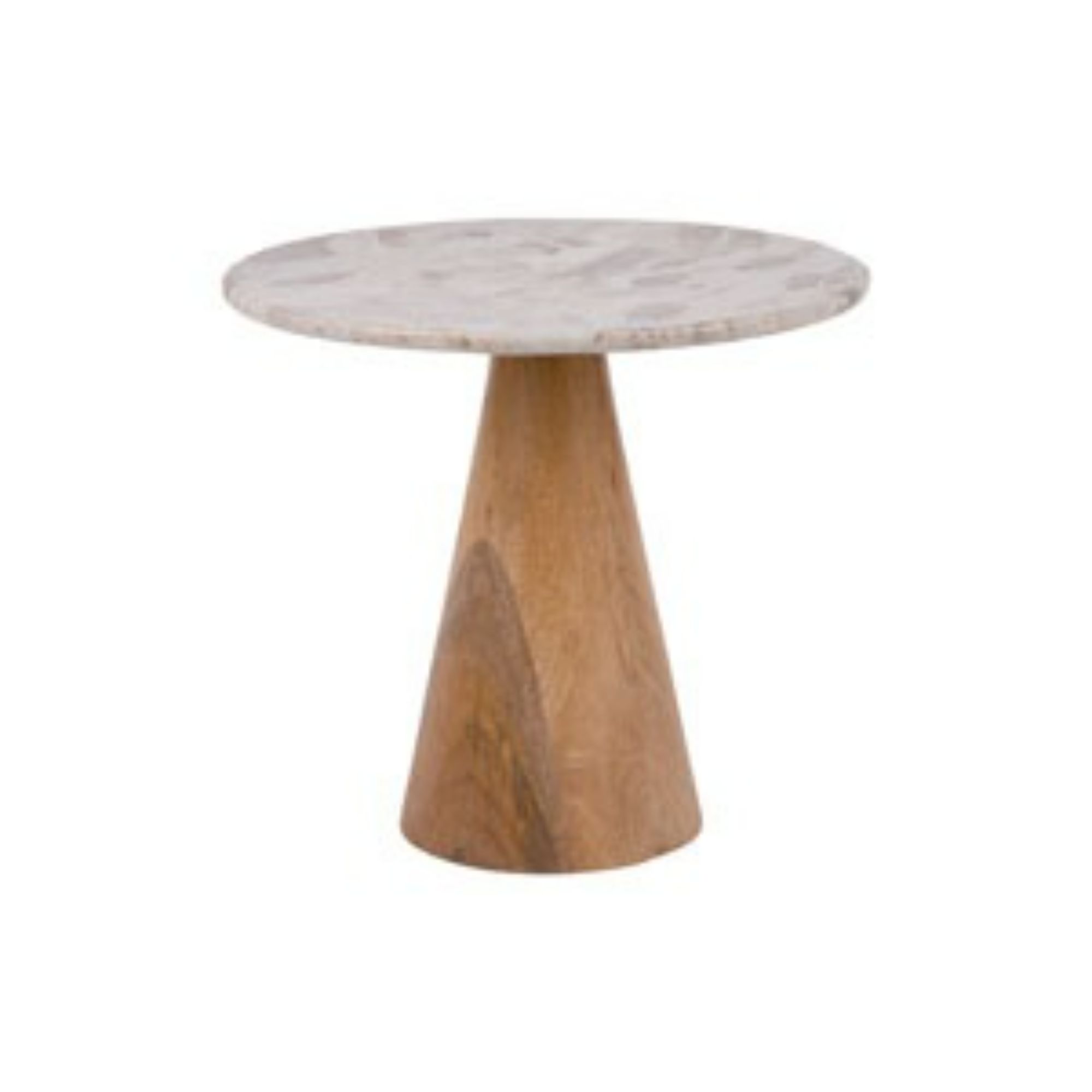 Leitmotiv bijzettafel Force Wide - bruin - Ø50cm