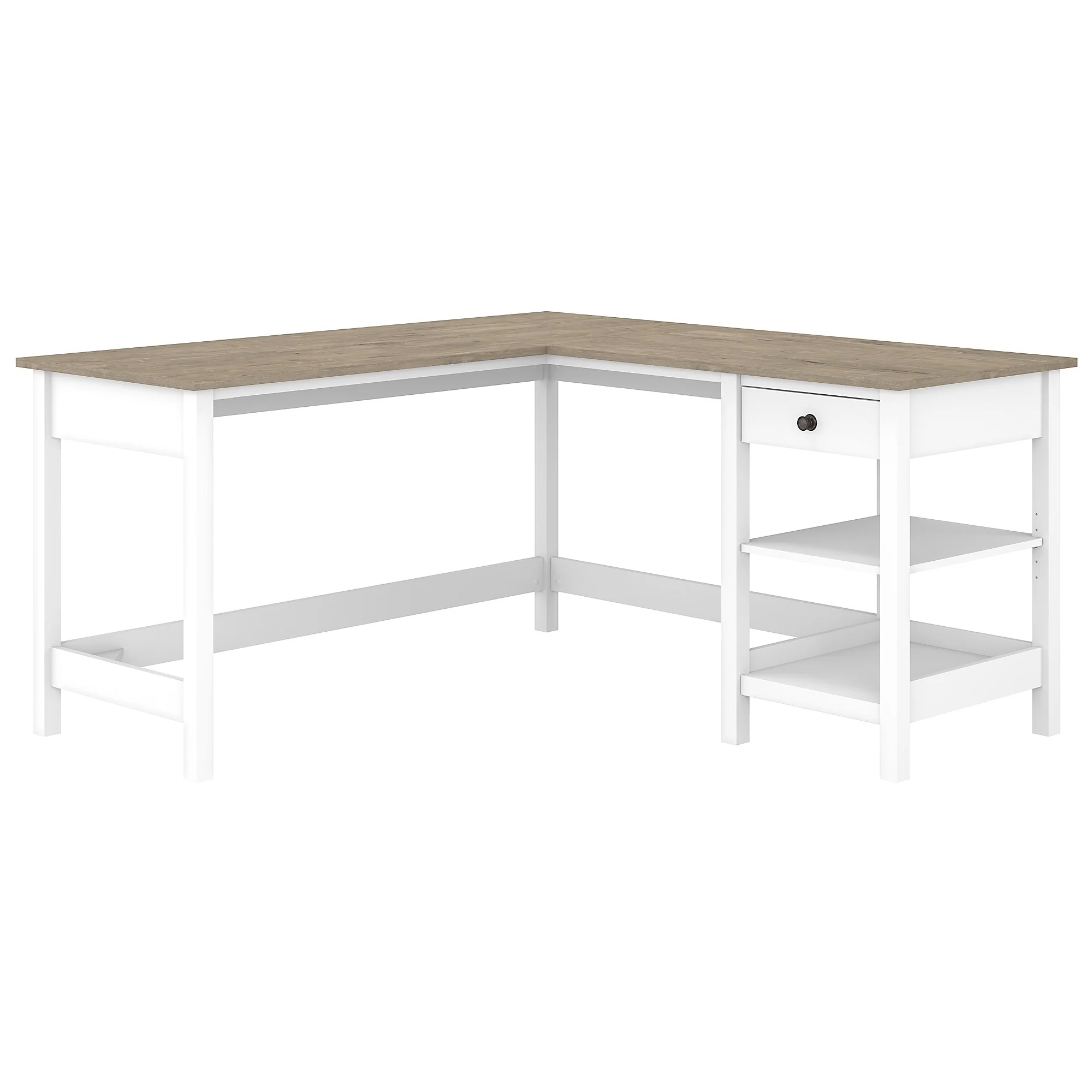 Mayfield 60W L Shaped Computer Desk with Storage by Bush Furniture